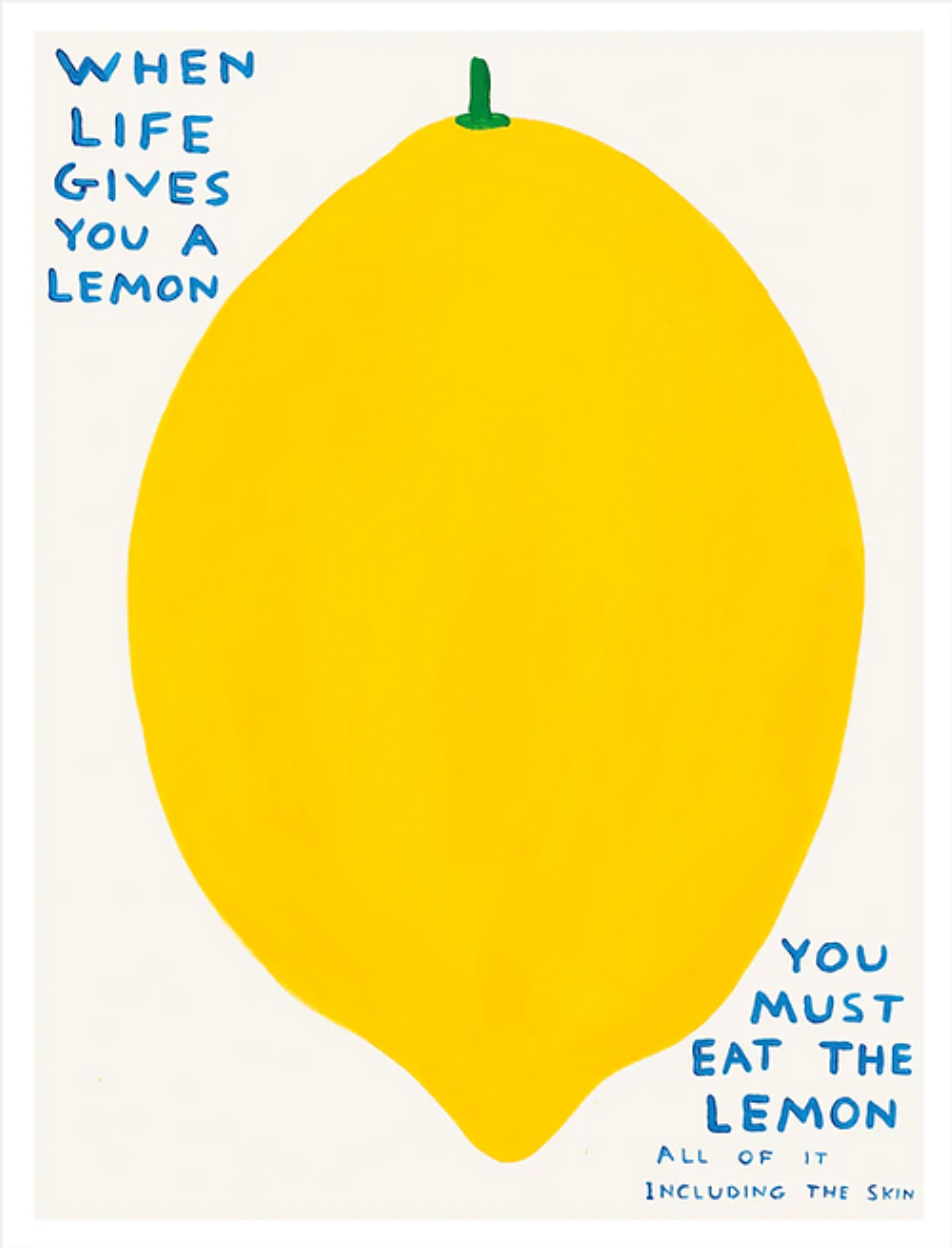 When Life Gives You A Lemon by David Shrigley