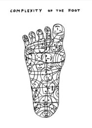Complexity of the Foot by David Shrigley at Clifton Gallery