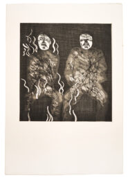 Corpses on Fire by David Hockney at Sims Reed Gallery (IFPDA)
