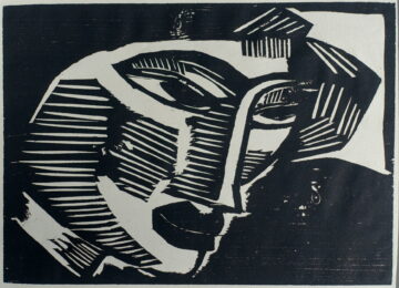 Frauenkopf (Woman’s Head) by Karl Schmidt-Rottluff at Jan Johnson Old Master Modern Prints