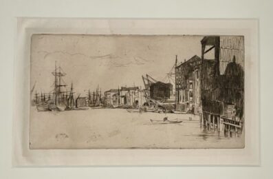 Free Trade Wharf by James Abbott McNeill Whistler at Chicago Fine Prints