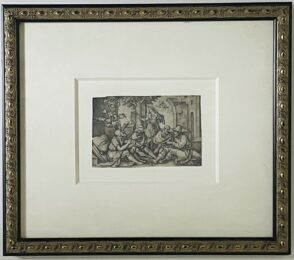 Job and his Friends by Hans Sebald Beham at Chicago Fine Prints