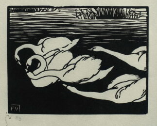 Les cignes (The Swans) by Felix Vallotton at Jan Johnson Old Master Modern Prints