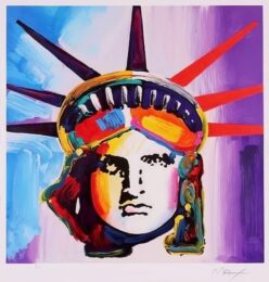 Liberty Head by Peter Max at Clifton Gallery