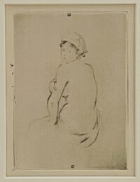 Nude from the back by Berthe Morisot at Chicago Fine Prints