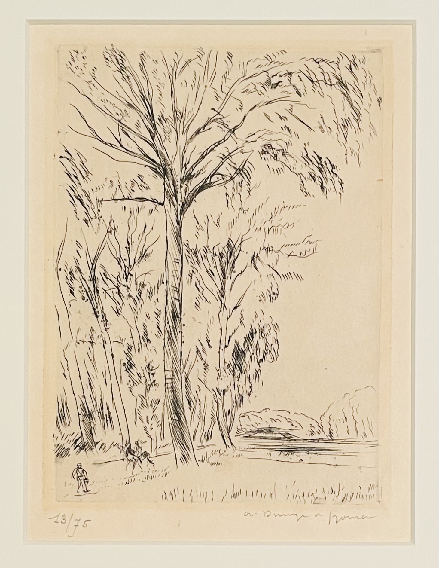 Parc de Verseilles, les grands peopliers by André Dunoyer de Segonzac