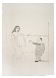 Pleading for the Child by David Hockney at Sims Reed Gallery (IFPDA)
