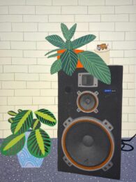 Speaker Still Life by Jonas Wood at Hamilton-Selway Fine Art