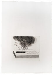 The Carpenter’s Bench, a Knife and Fire by David Hockney at Sims Reed Gallery (IFPDA)