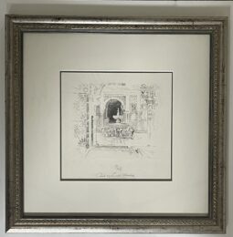 The Court of Lions, Alhambra by Joseph Pennell at Chicago Fine Prints