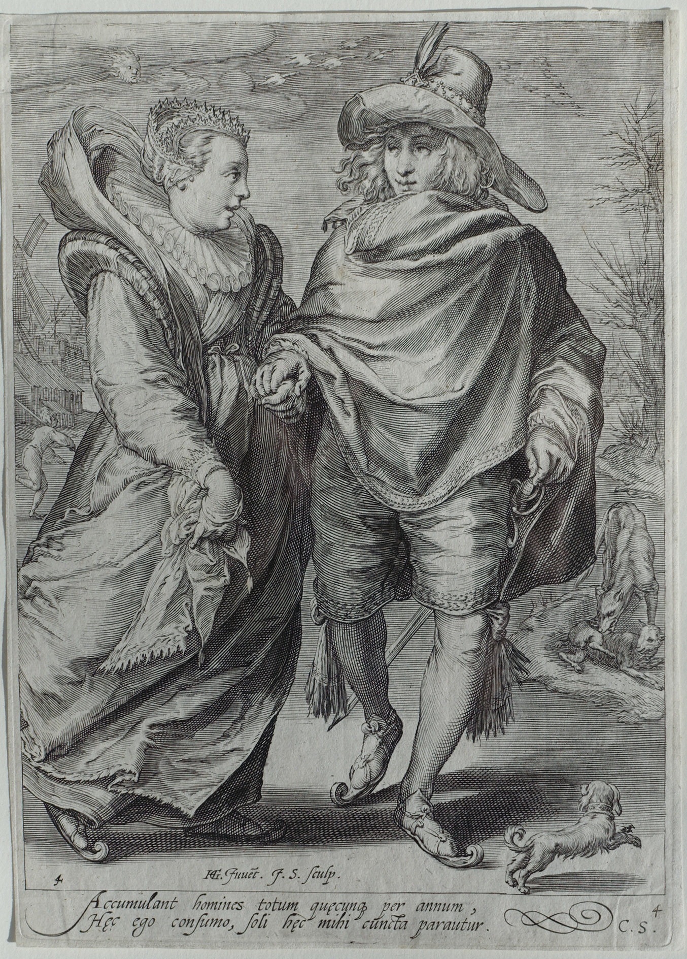 The Four Seasons, the set by Jan Saenredam