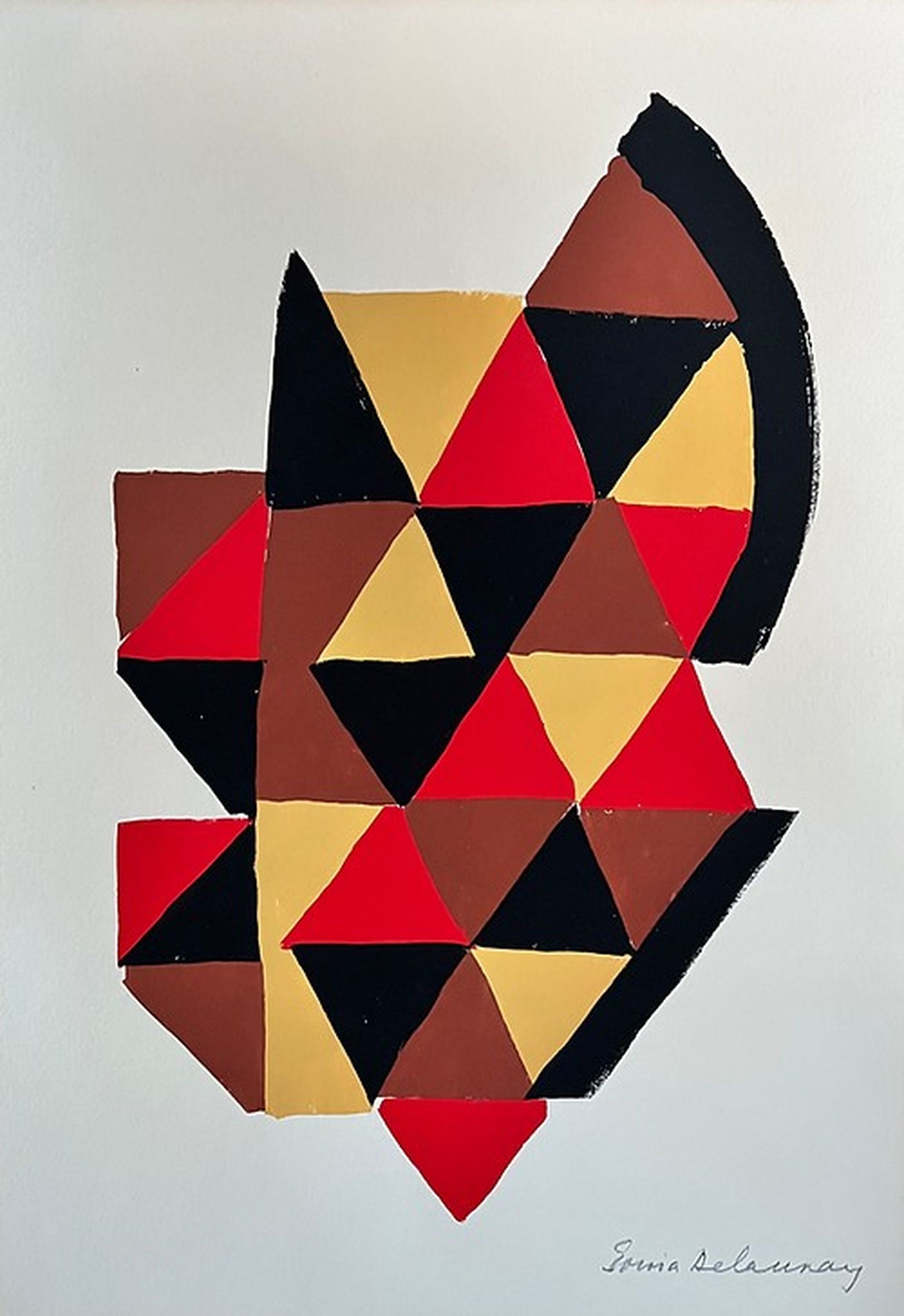 Untitled Pochoir Print by Sonia Delaunay