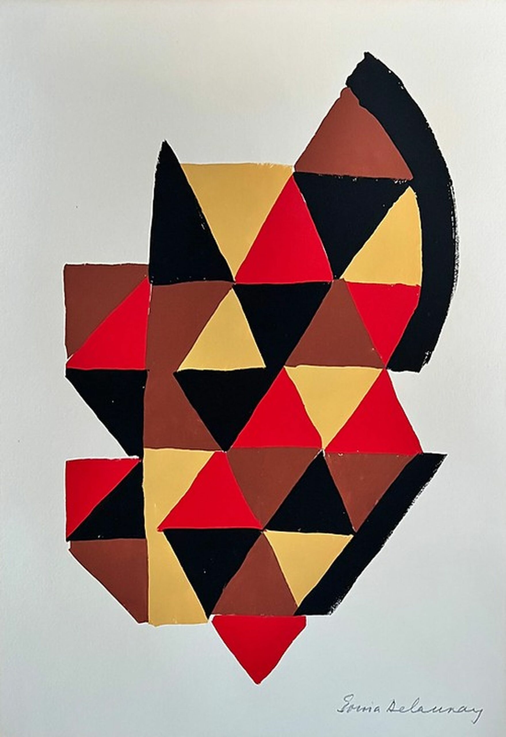 Untitled Pochoir Print by Sonia Delaunay