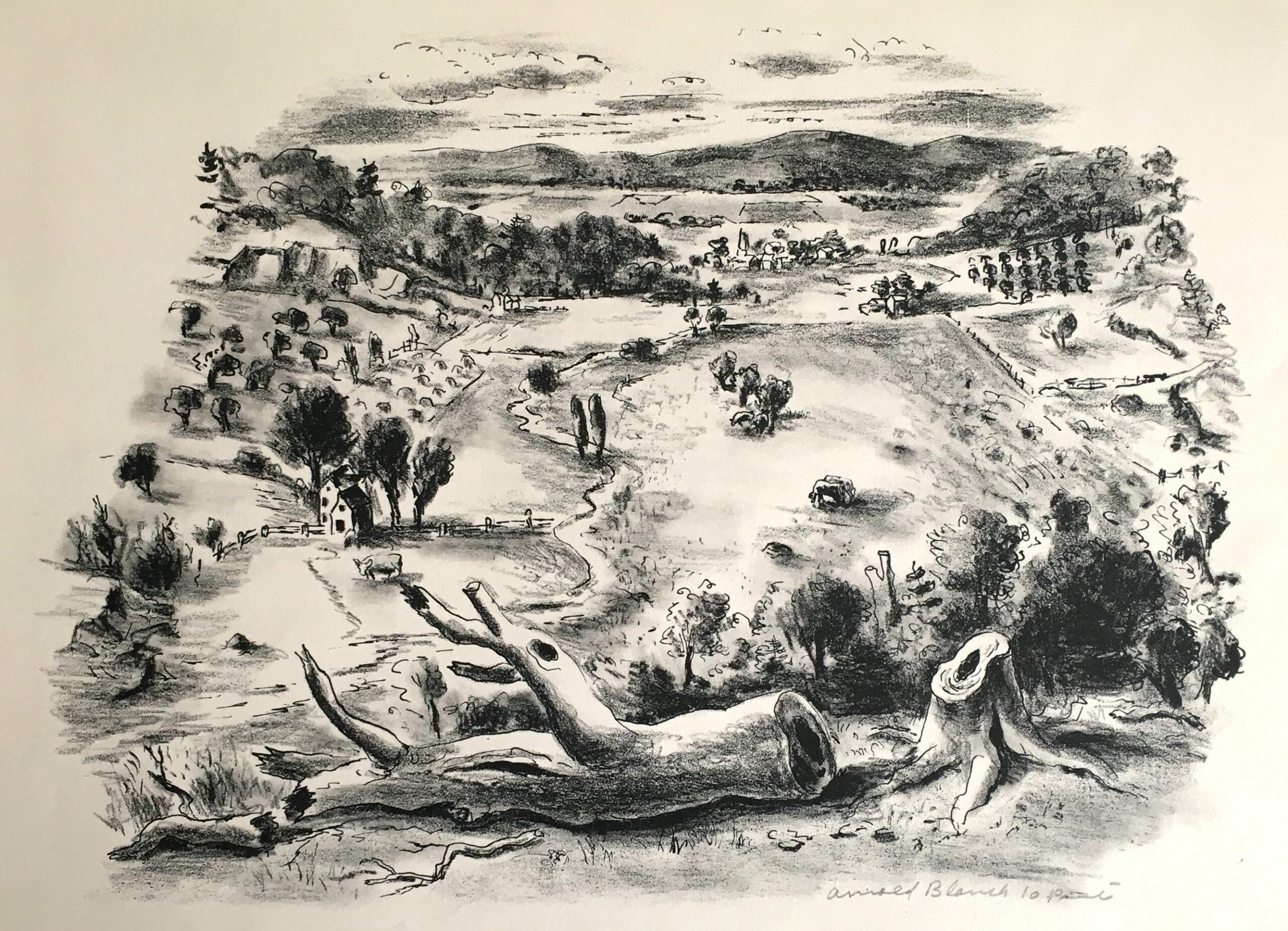 Fallen Tree by Arnold Blanch