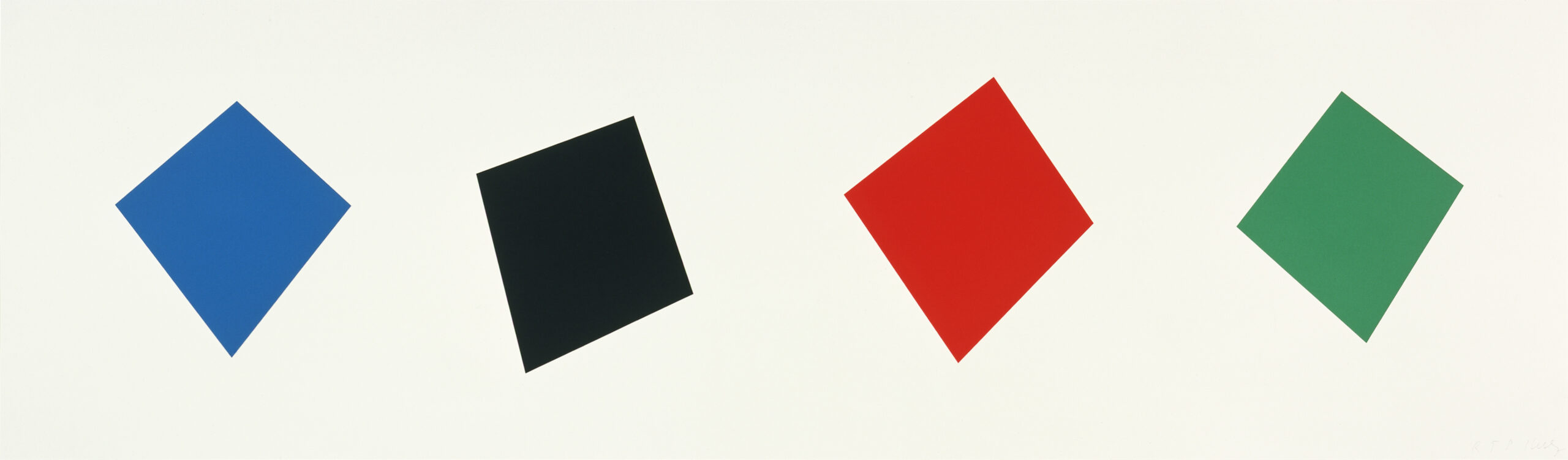 Blue/Black/Red/Green by Ellsworth Kelly