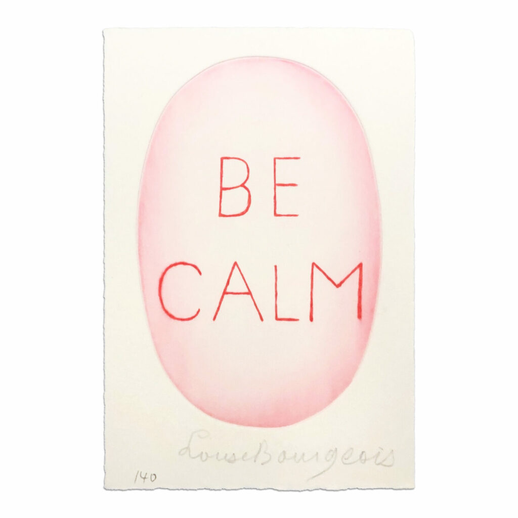 Be Calm (from Recueil des Secrets) by Louise Bourgeois MLTPL