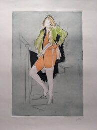 Calze Bianche / White Socks by Renato Guttuso at Sylvan Cole Gallery