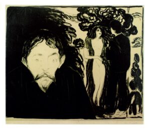 Eifersucht (Jealousy) by Edvard Munch at Sylvan Cole Gallery