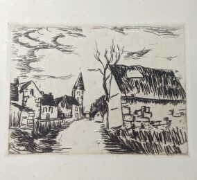 Environs de Marines / Oise by Maurice de Vlaminck at Sylvan Cole Gallery