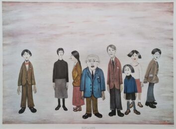 Lowry His Family by L. S. Lowry at Clifton Gallery