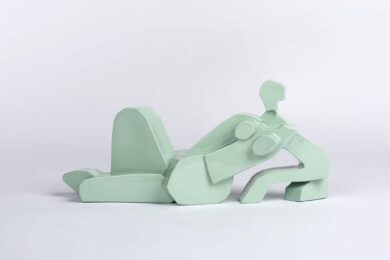 Reclining Nude – Turquoise by Jonathan Chapline at Dovehouse Contemporary