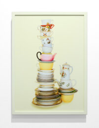 Teacups from the series Neverland by Sarah Charlesworth at Krakow Witkin Gallery