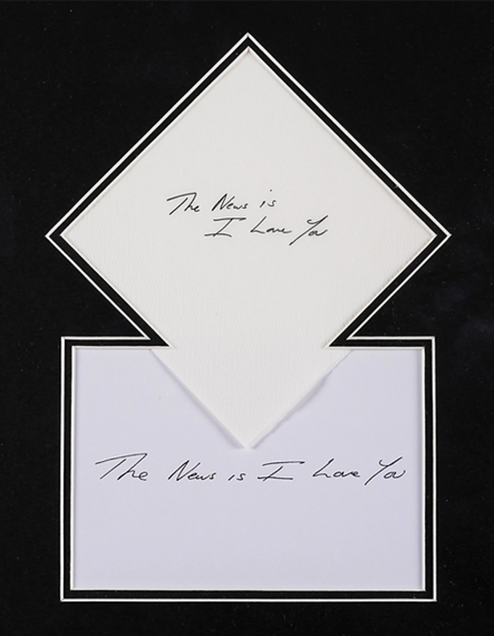 The News Is I Love You by Tracey Emin