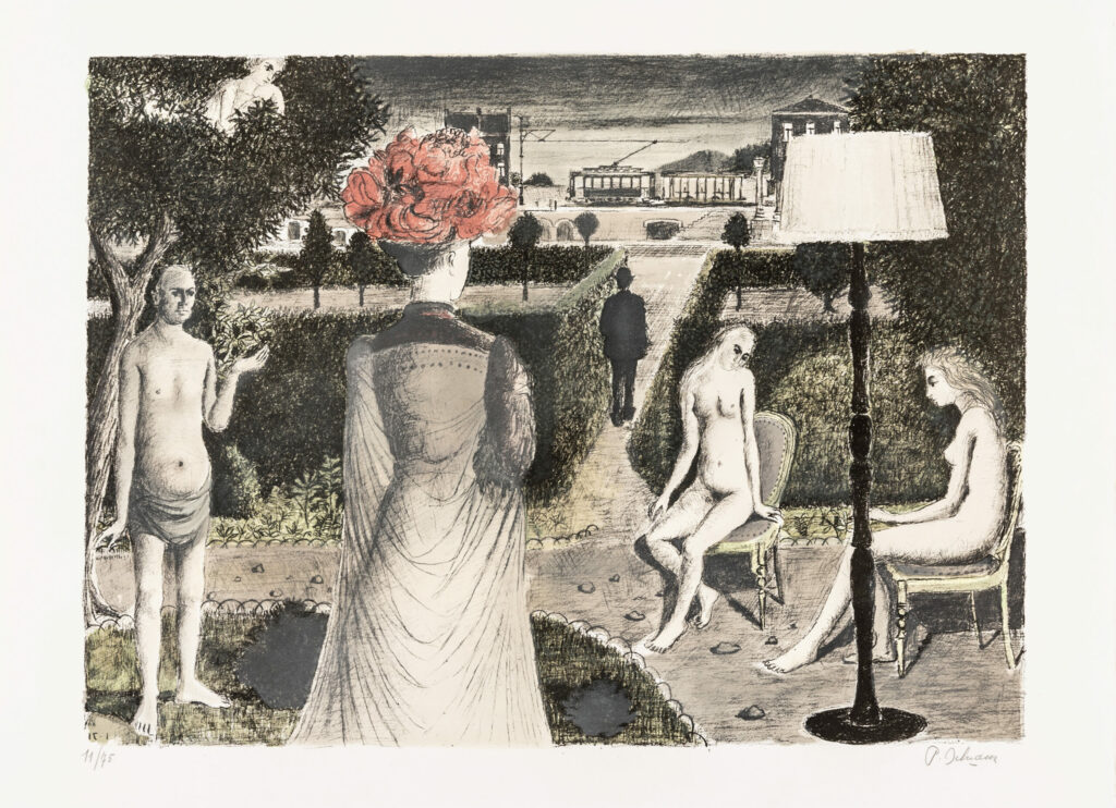 Le Jardin/The Garden by Paul Delvaux