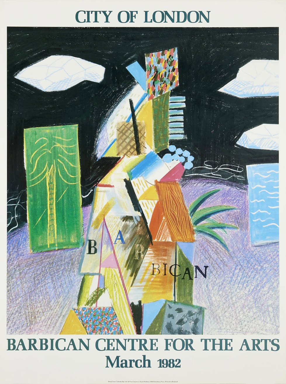 David Hockney Barbican Centre for the Arts Exhibition Poster by David Hockney