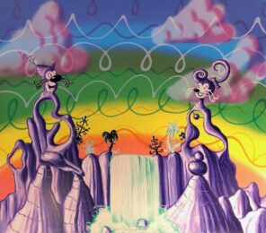 Aqua Pollination by Kenny Scharf at Hamilton-Selway Fine Art