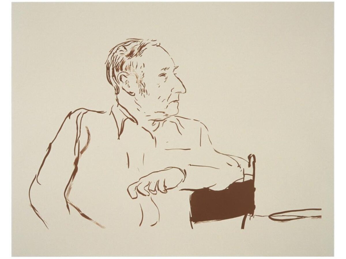 Bill Burroughs by David Hockney