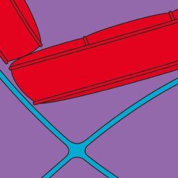 Chair from the Fragments Series (Barcelona Chair) by Michael Craig-Martin at Clifton Gallery