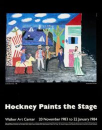 David Hockney Hockney Paints The Stage Original 1983 Exhibition Poster by David Hockney at Clifton Gallery
