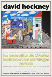 David Hockney Les Mamelles de Tiresias 1981 Exhibition Poster by David Hockney at Clifton Gallery