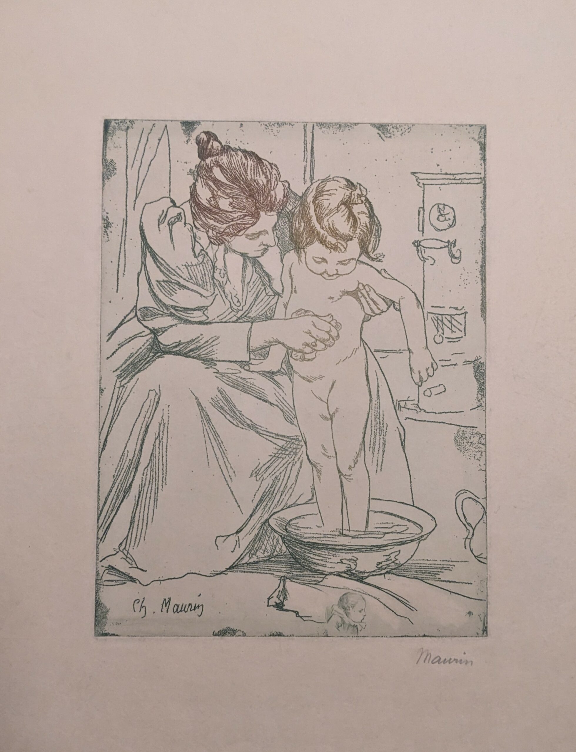 La toilette de l’enfant by Charles Maurin
