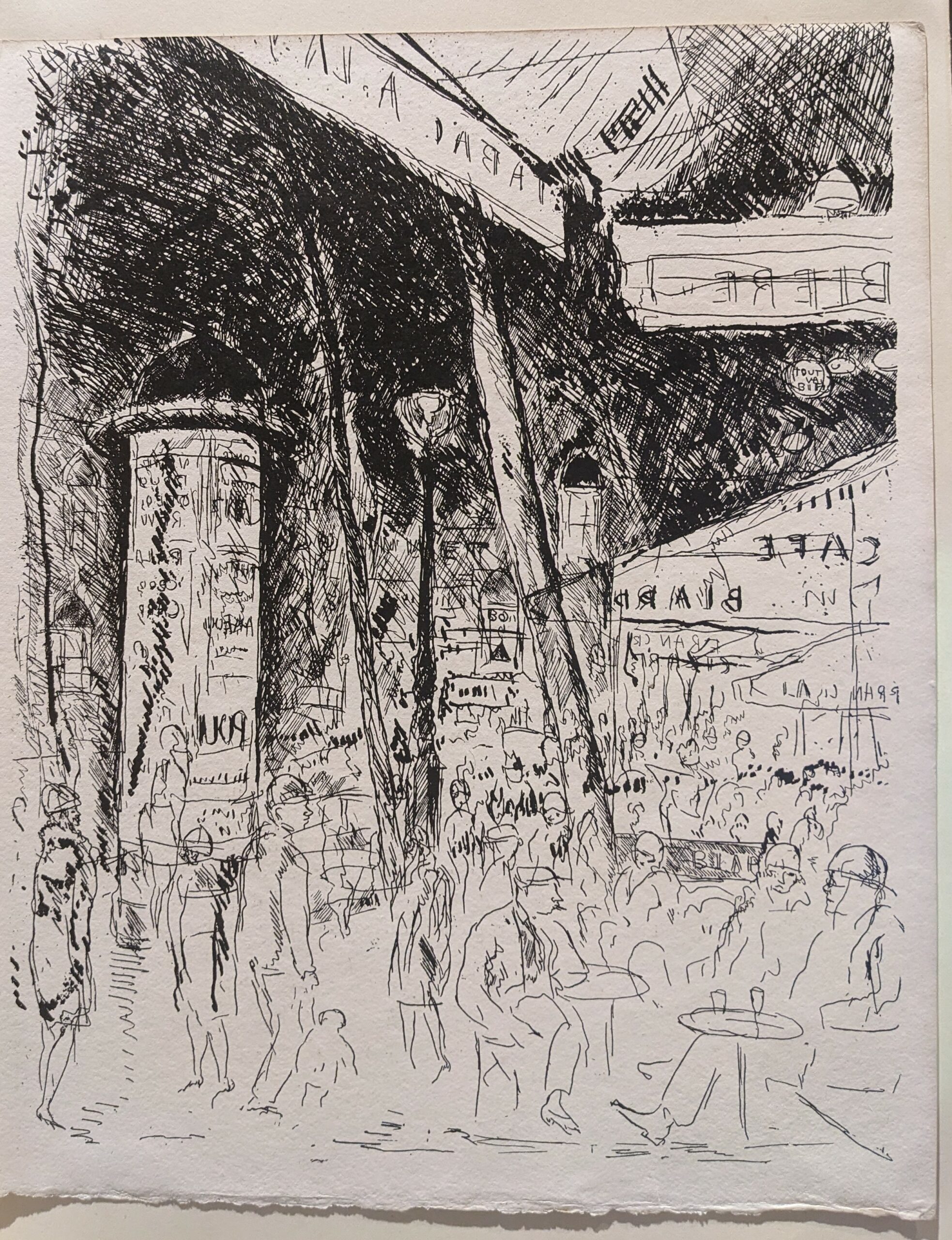 Le Boulevard Montparnasse by André Dunoyer de Segonzac