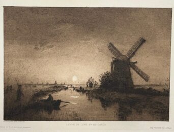Lever de Lune en Hollande by Alphonse Stengelin at Sylvan Cole Gallery