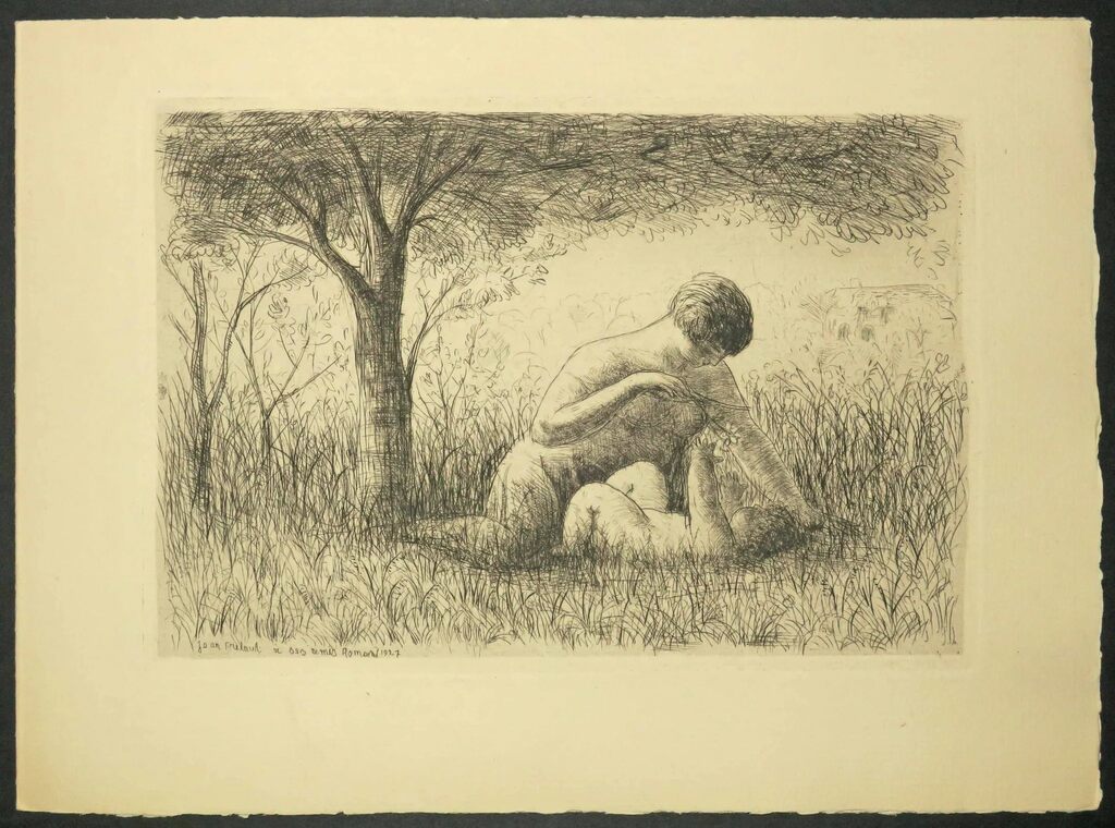 Mère et enfant by Jean Frélaut