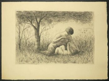 Mère et enfant by Jean Frélaut at Sylvan Cole Gallery