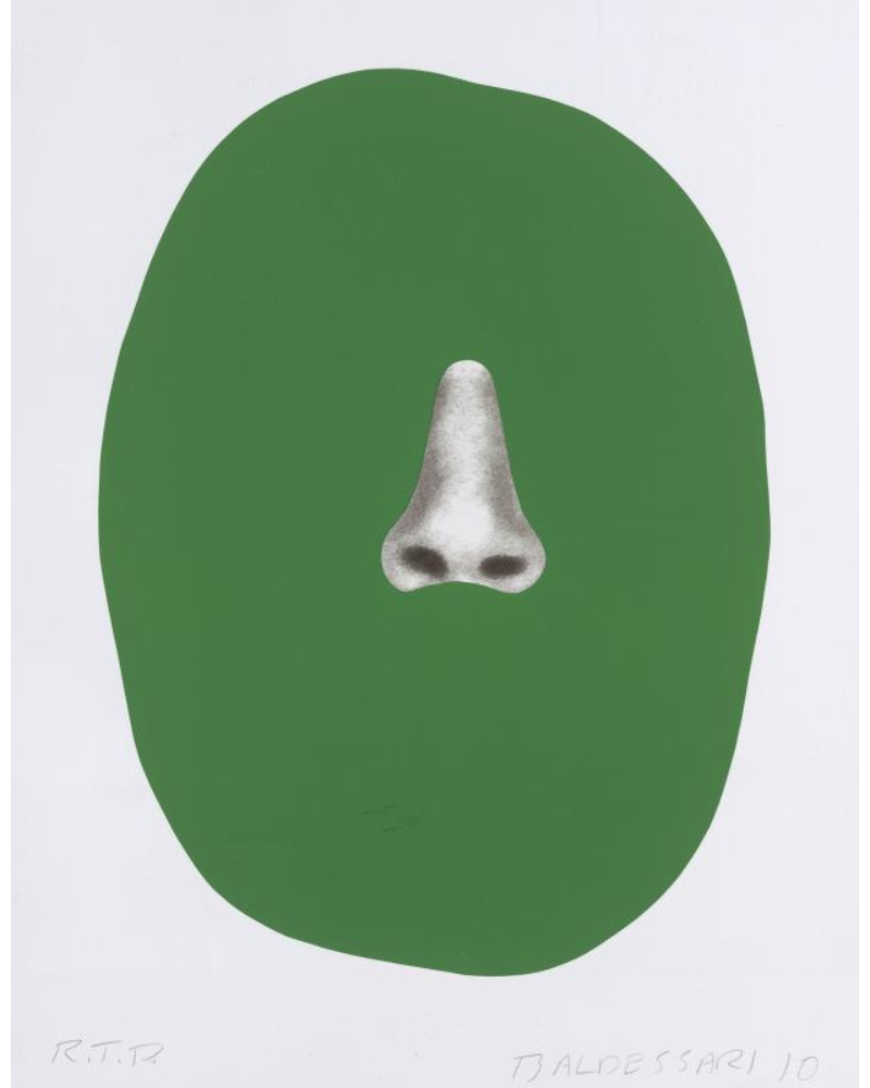 Nose/Silhouette: Green by John Baldessari