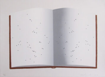 Open Book With Wormholes by Ed Ruscha at Hamilton-Selway Fine Art