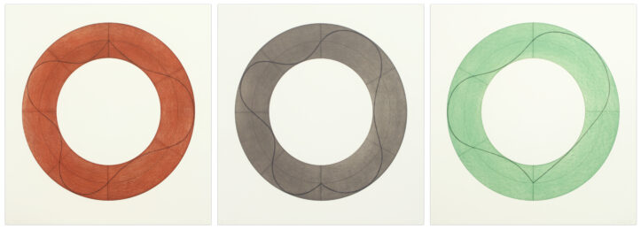 Ring Image A, B & C by Robert Mangold at Krakow Witkin Gallery