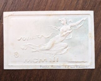 Souhaits (greeting card for new year, 1903) by Pierre Roche at Sylvan Cole Gallery