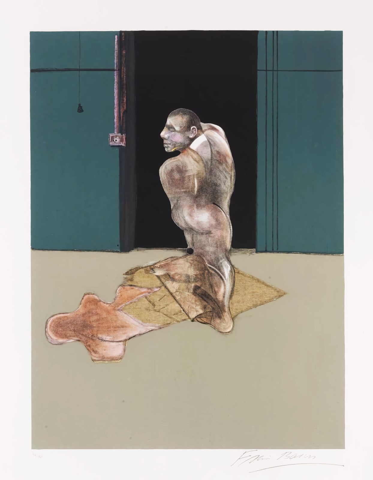 Study for a Portrait of John Edwards (S.9495) Etude Pour Un Portrait De John Edwards by Francis Bacon