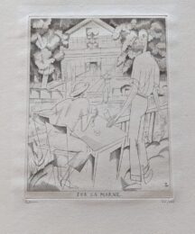 Sur la Marne by Jean-Emile Laboureur at Sylvan Cole Gallery