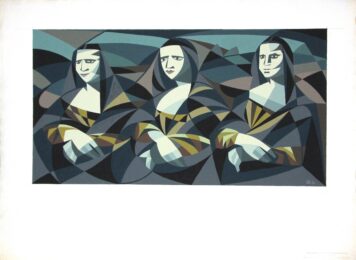 Triple Mona Lisa by Frank Hill at Editions Graphiques Ltd