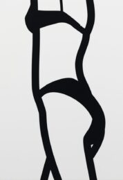 Watching Suzanne 1 Female Figure by Julian Opie at Clifton Gallery