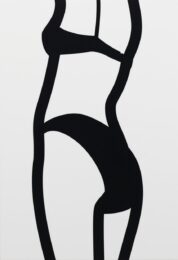 Watching Suzanne 9 Female Figure by Julian Opie at Clifton Gallery