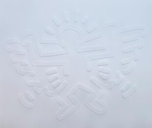 White Icons (C) – Winged Angel by Keith Haring at Hamilton-Selway Fine Art