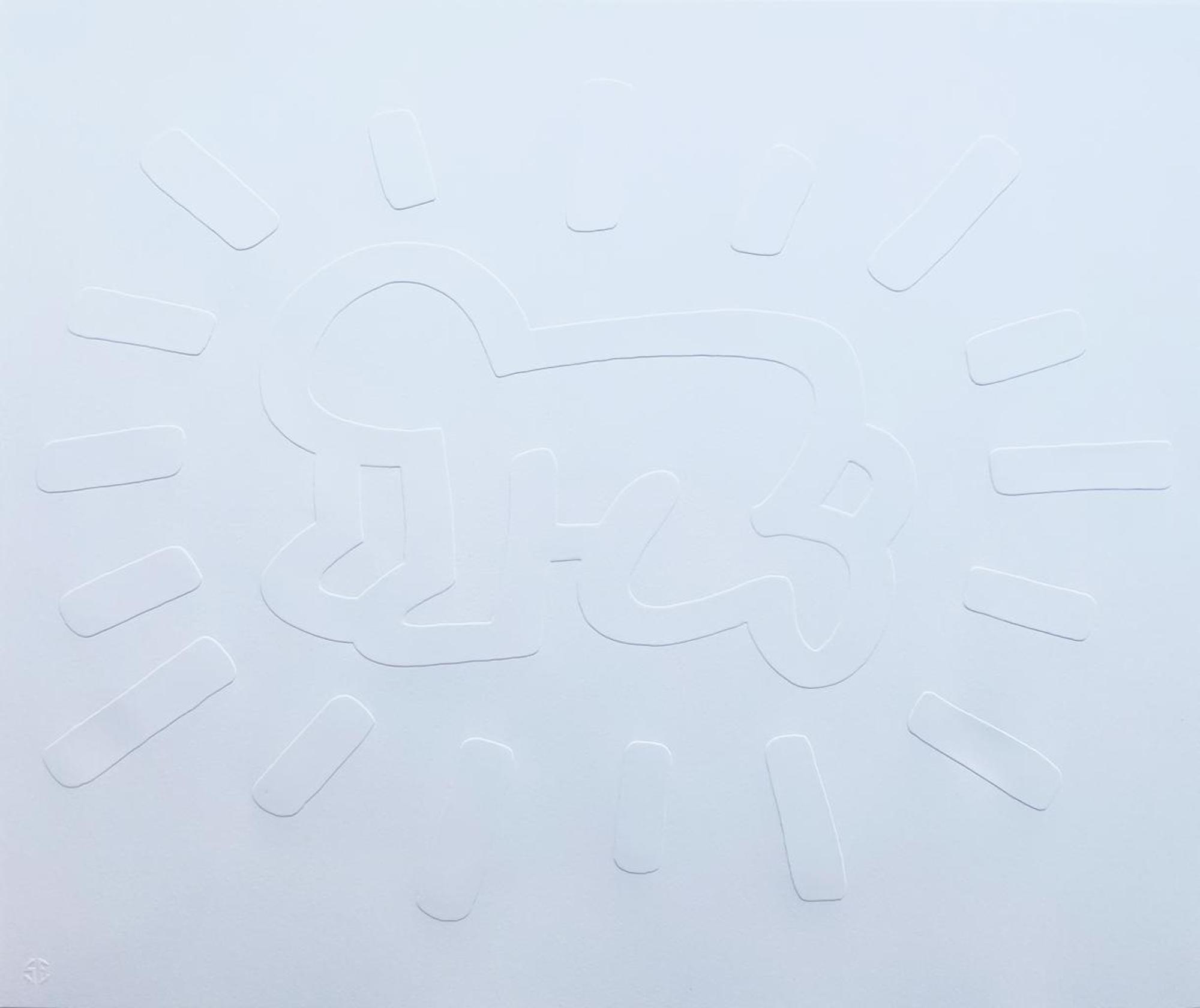 White Icons (A) – Radiant Baby by Keith Haring